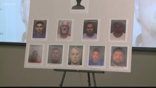 Child saved, firefighter and 9 other men arrested for human trafficking