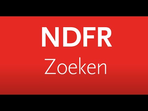 Instructievideo: zoeken in NDFR