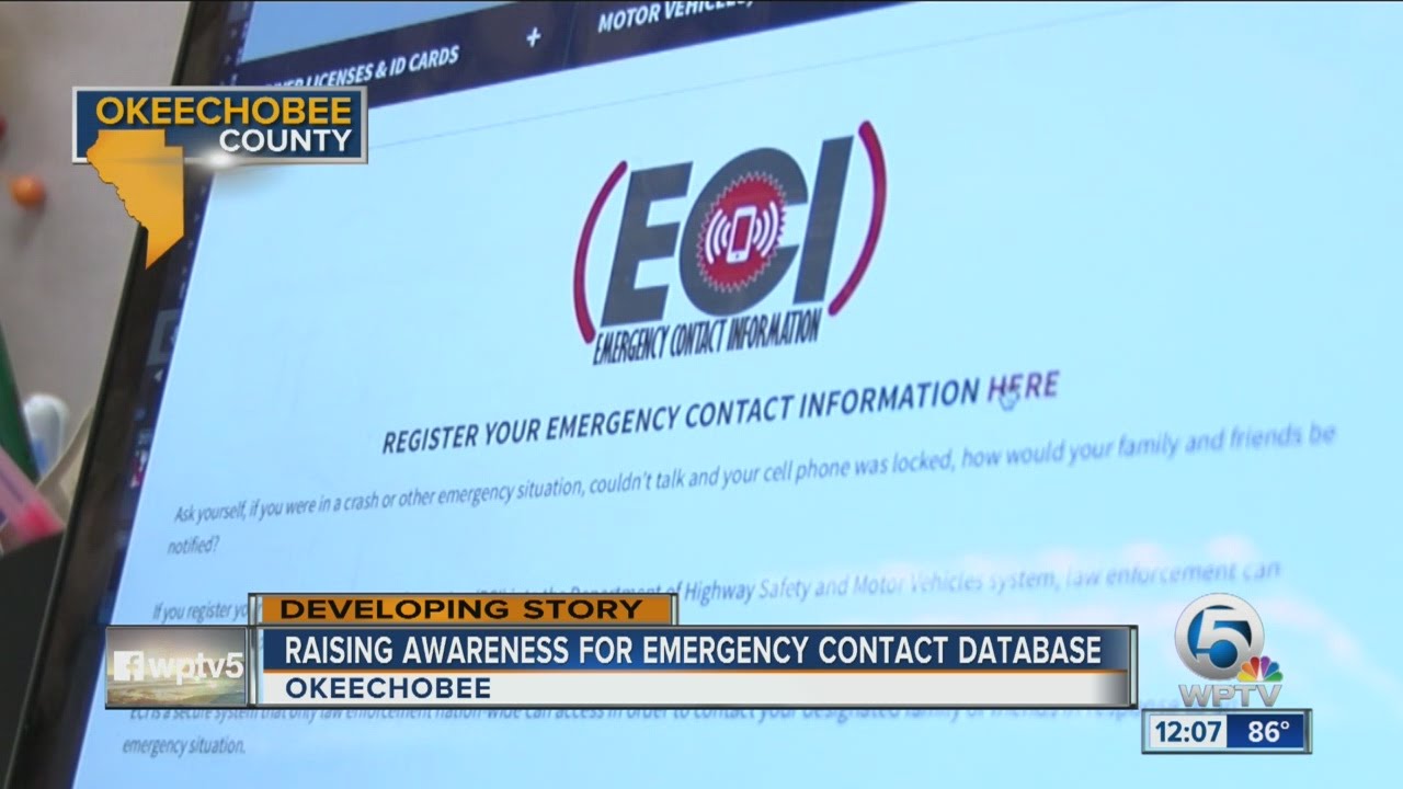 raising awareness for emergency contact database youtube