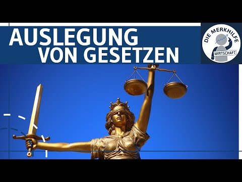 Auslegung von Gesetzen einfach erklärt - Übersicht Wortlaut, Systematik, Historisch, Teleologisch