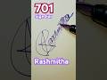 Signature scribbles rashmithas personal mark 