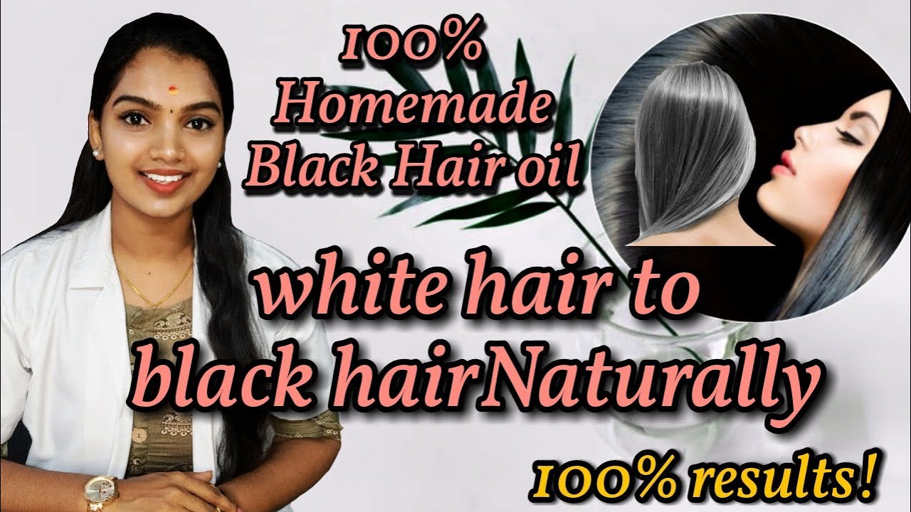 Serene White Hair To Black Hair Oil Abstract in HD Serene White Hair To Black Hair Oil Abstract in HD