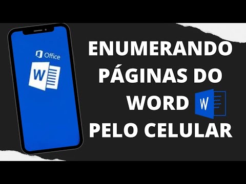 como colocar número de páginas no word pelo celular - YouTube