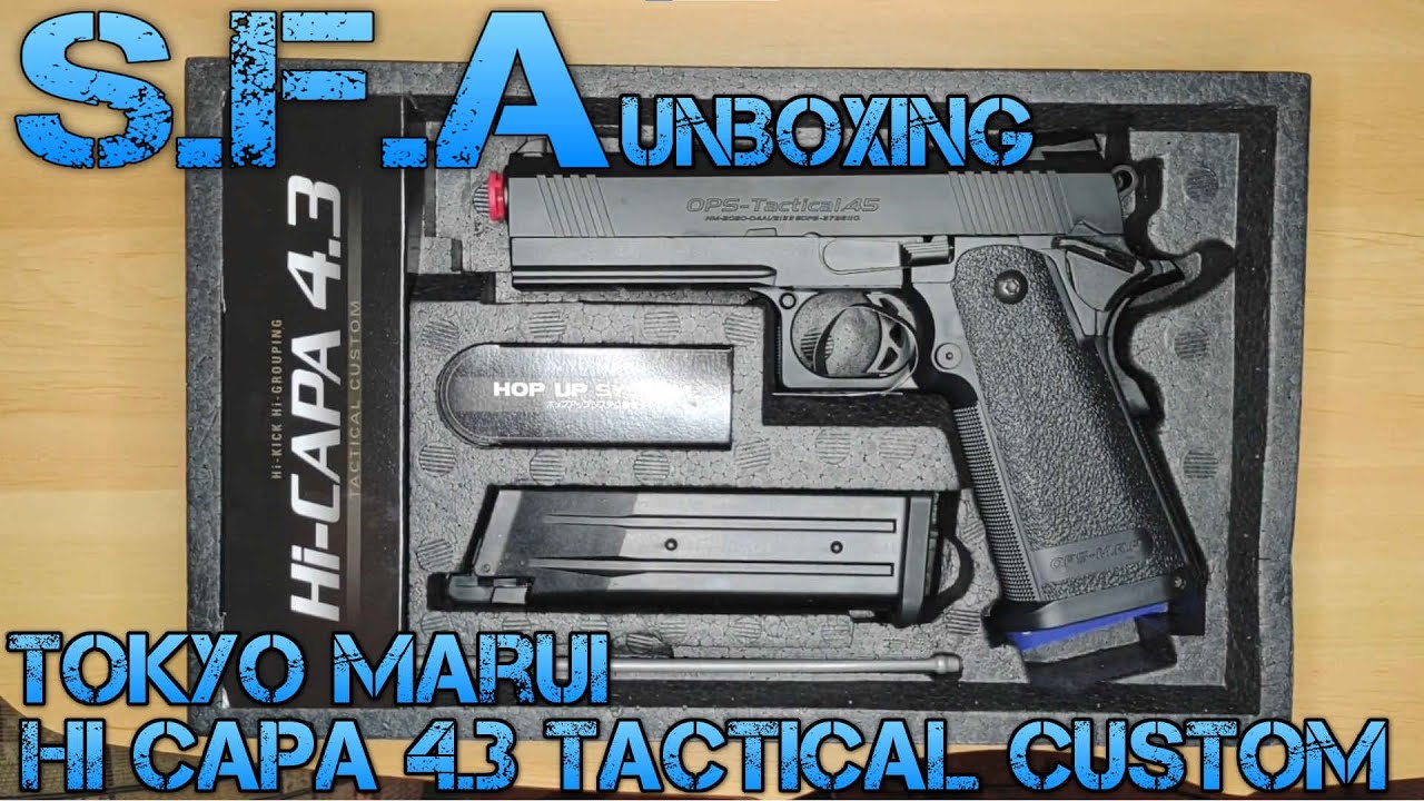 [SFA] Tokyo Marui Hi Capa 4.3 Tactical Custom Unboxing!