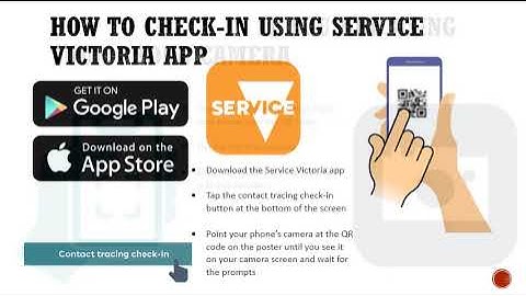 English- QR Code Check in Using Service Victoria App
