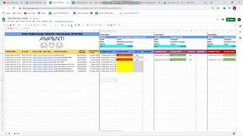 FMS PURCHASE ORDER TRACKING SYSTEM