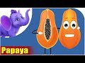 Papaya Fruit Rhyme For Children Papaya Cartoon Fruits Song For Kids Papaya Fruit Rhyme For Children Papaya Cartoon Fruits Song For Kids