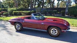 SOLD 1965 Chevrolet Corvette 396/425hp Convertible Milano Maroon for sale by Corvette Mike