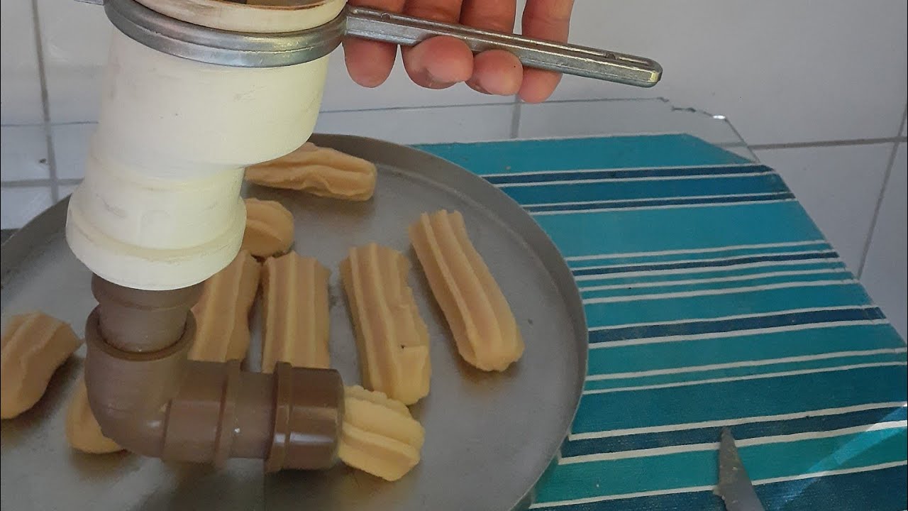 como fazer máquina de modelar churros