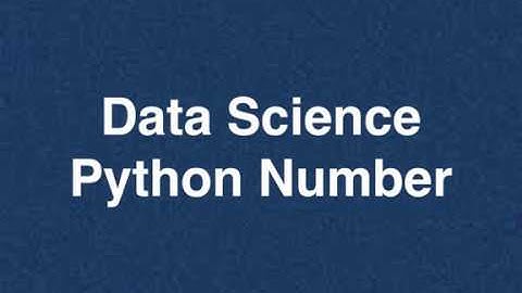 5 Data Science Python Number | Online Training Download app from below link
