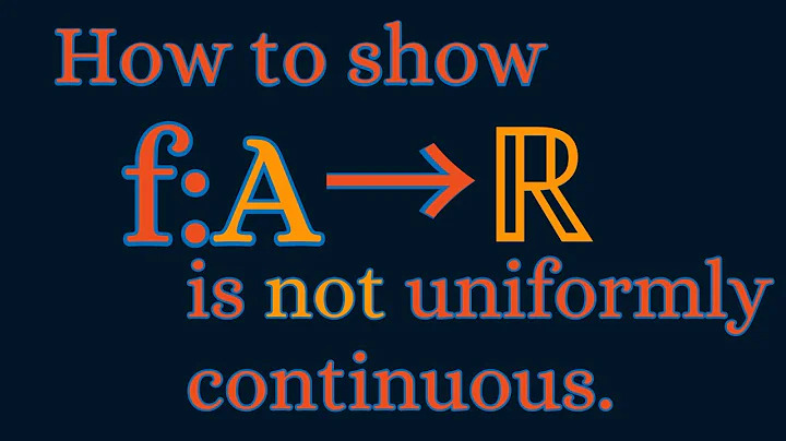 Real Analysis | Showing a function is not uniformly continuous.