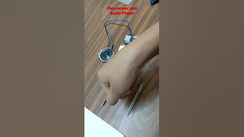 Flex sensor and Audio player interface using Arduino Nano