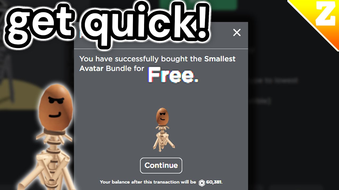 How To GET The NEW FREE SMALLEST BUNDLE in Roblox! QUICK! 