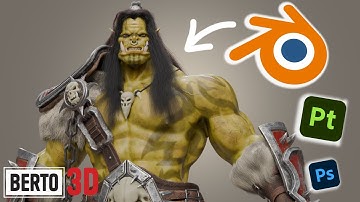 REALISTIC ORC | BLENDER TIMELAPSE | WARCRAFT INSPIRED ORC