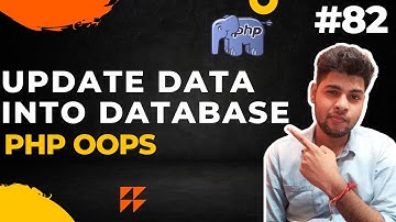 php oop in hindi | update data into database in object oriented in php - 82 #php #oop