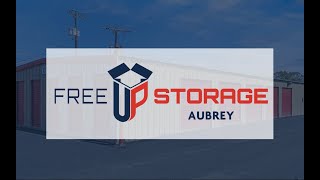 Secure Self Storage Units at FreeUp Storage in Aubrey, Texas