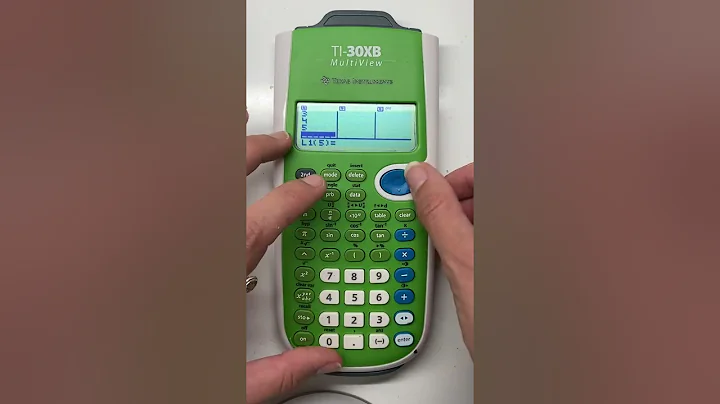 Calculating Statistics on TI-30XB Calculator