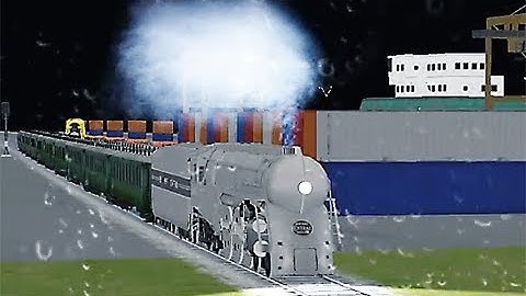 Train Sim - Port of Call Using NYC Hudson J-3 at Rainny Night - Simulasi Kereta Api