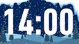 Winter Themed 14 Minute Timer Video | Snowy Day | Classroom Timer | Winter Vibes | Wintery Countdown