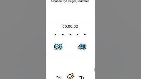 Brain Out Level 184 Choose the largest number #SUBSCRIBE