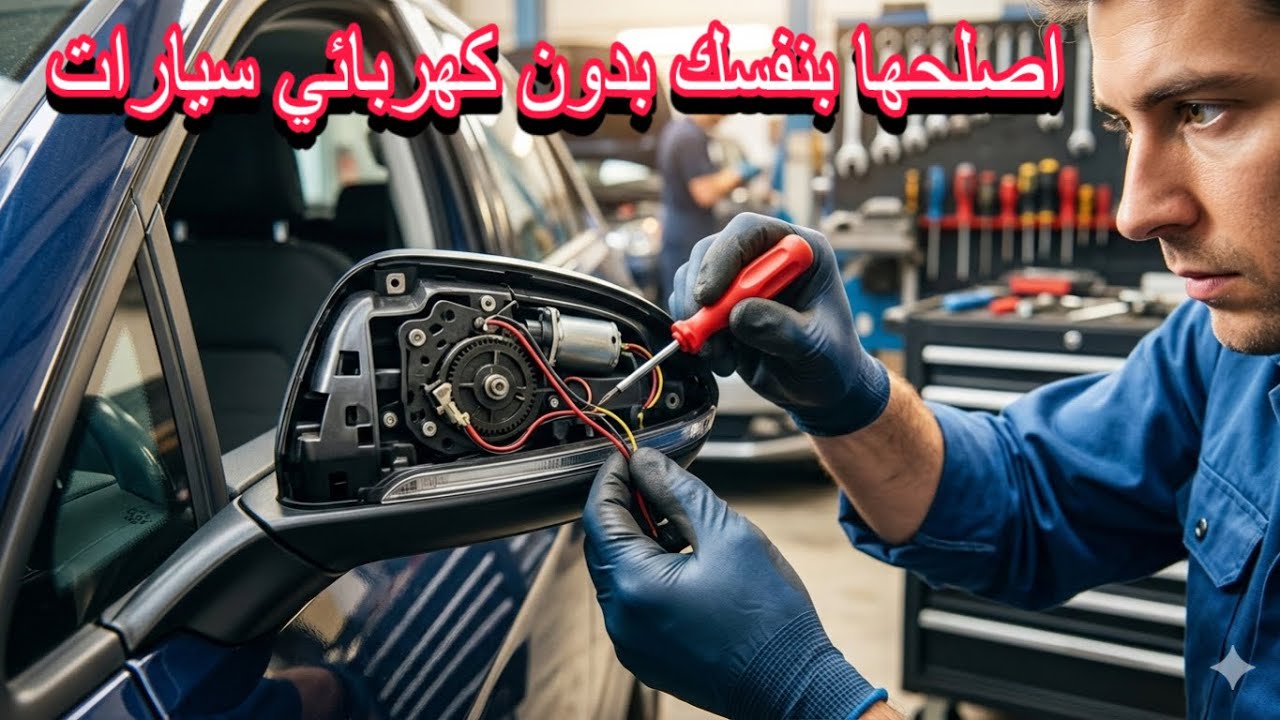 اصلاح المراية الكهربائية في السيارة بدون الذهاب الى كهربائي السيارات