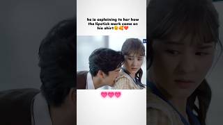 The Way He Is Explaining To Her How The Lipstick Mark Came On His Shirt