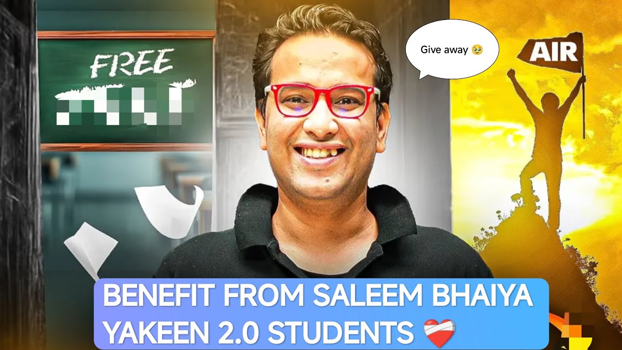 🫶🏻GIVE AWAY BY SALEEM SIR IN YAKEEN NEET 