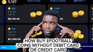 How buy Efootball coins Online without debit or credit card 