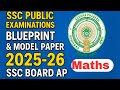 Blue print and model paper of SSC Public examinations for the academic year 2025-26 by SSC Board AP