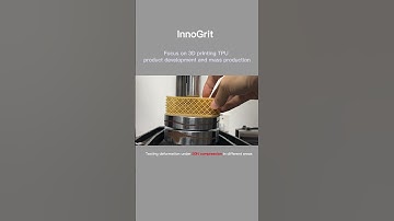 3D printed multi-density buffer lattice structure deformation test at 50N test force