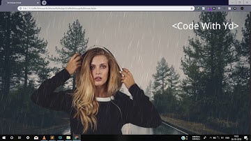 3D Photo Effect using JavaScript | Rain effects 3D mouse Move object