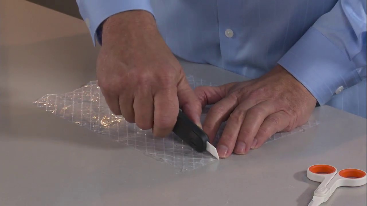 Slice Cuts Visqueen Reinforced Plastic