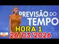 ALERTA DE INUNDAÇÃO: Chuva volumosa atinge o Norte e Centro-Oeste | Previsão do Tempo Hora 1 26/03