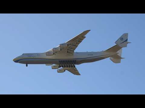 Antonov AN-225 Mriya landing at Athens Airport