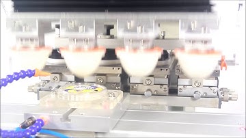 Pneumatic four-color ink cup pad printer with shuttle  SPC 846SD