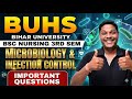 BUHS BSc Nursing 3rd Sem | Microbiology & Infection Control | Important Questions | Bihar University