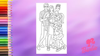 Coloring Barbie Skipper Stacie Chelsea George Roberts - Barbie Dream House Adventure Coloring Pages