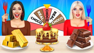 Desafio: Chocolate VS Comida de Verdade | 24 Horas de Doces! Guerra do Chocolate por RATATA POWER