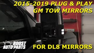 GM Small Mirror (DL8) to Tow Mirror Plug And Play Wiring Upgrade (2015  2019 Silverado Sierra)