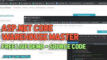 asp.net core warehouse management tool  - with source code - English