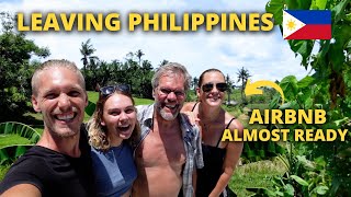 SWEDISH NIECE is LEAVING the Philippines! Airbnb construction update (Vlog 62 - Siargao)