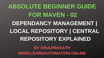 Maven Tutorials | 02 | Maven dependency Management | How Maven does this | Tamil