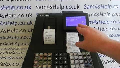 How To Get Extra Memory On Cash Register Sam4S NR-500 Series Initial Set Up NR500