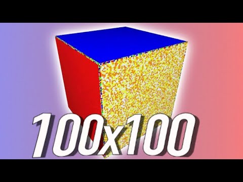 видео: ИИ собирает Кубик Рубика 100х100 🔥 [Перевод Code Bullet]