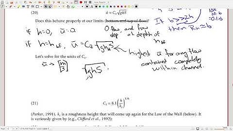 Chézy Formula for Open-Channel Flow