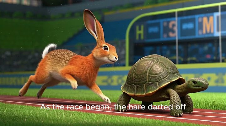 The Hare and the Tortoise - Fairy tale - English Stories (Reading Books)