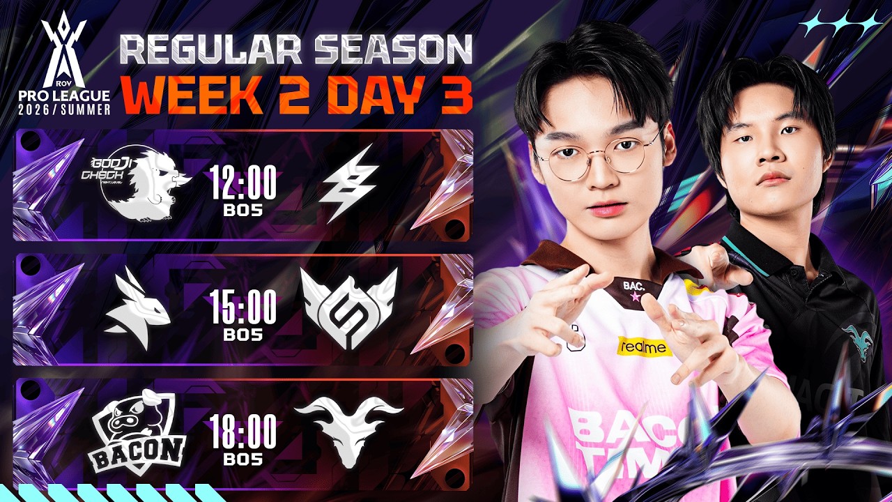 การแข่งขัน RoV Pro League 2026 Summer | รอบเก็บคะแนน Week 2 Day 3