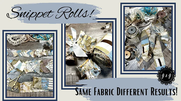 Let's Create Snippet Rolls!  Same Fabric 3 Different Results!