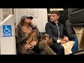 NJ Transit cops finally remove woman who refused to take her bag off seat