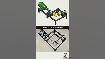 Gearless Transmission Mechanism Animation, is that possible ? #innovation